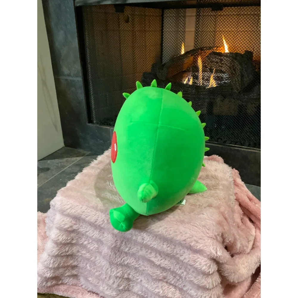 Green Red Monster Squishy Stuffed Animal 9 inch